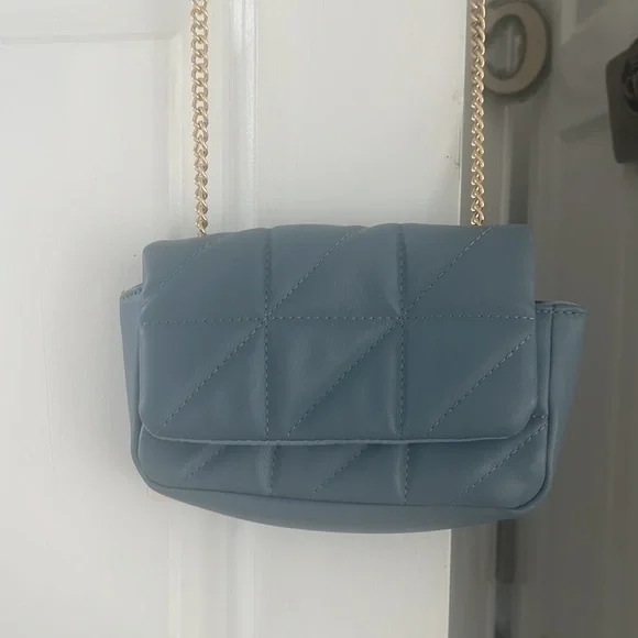 Primark Blue & Gold Quilted Purse - Picture 11 of 11
